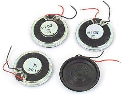 AEXIT 1W 8 תיקון רמקולים אוהם מגנט מיני רמקול MP3 MP4 נגן נגן רמקול 28 ממ אביזרי תיקון רמקול DIA 4PCS