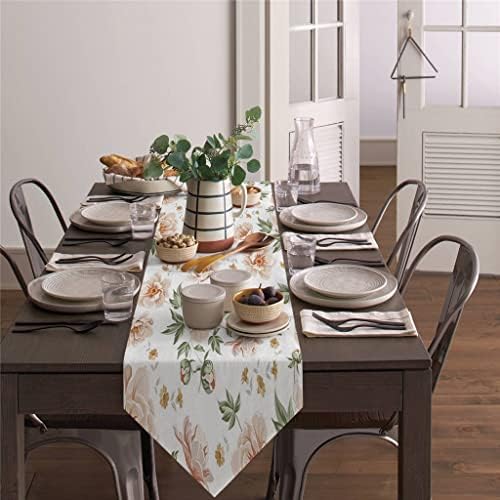פרחי ג'אה משאיר שולחן טרי רץ מטבח שולחן אוכל עיצוב שולחן חתונה שולחן שולחן מפות ושלון